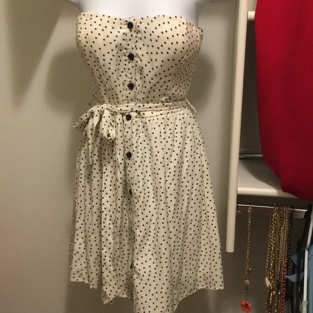 Strapless Summer Dress(: